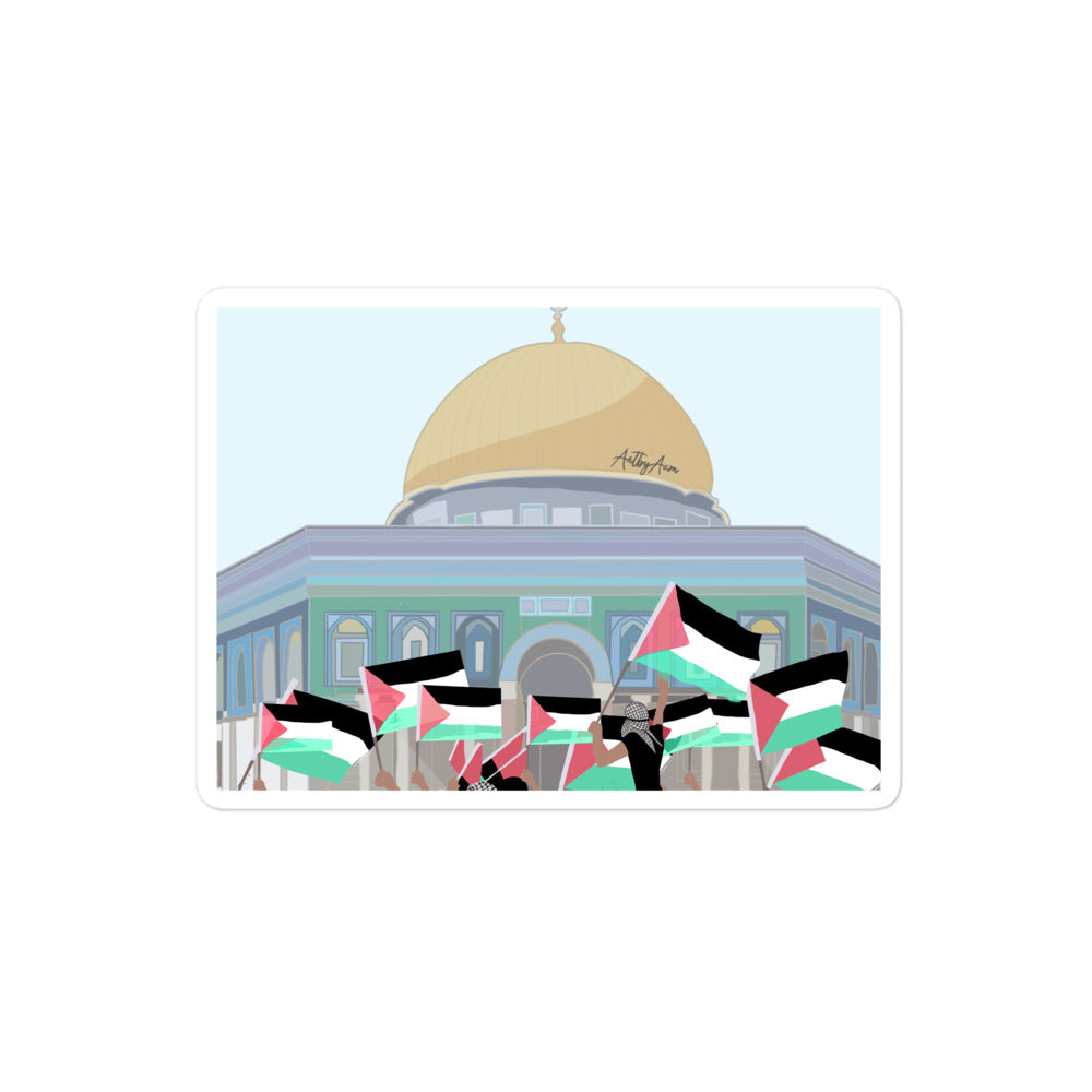 Free Palestine. Save Al-Aqsa. End The Occupation- Sticker