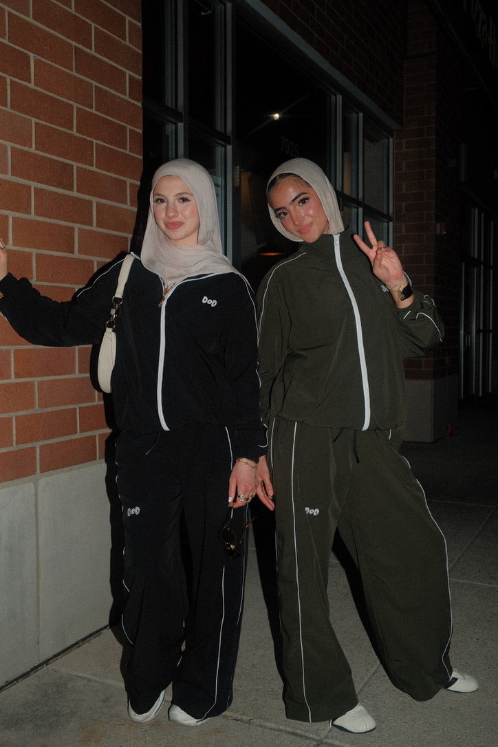 Olive Green Track Pants