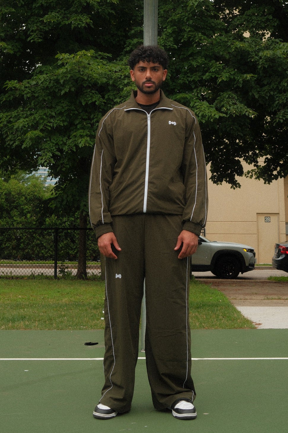 Olive Green Track Pants