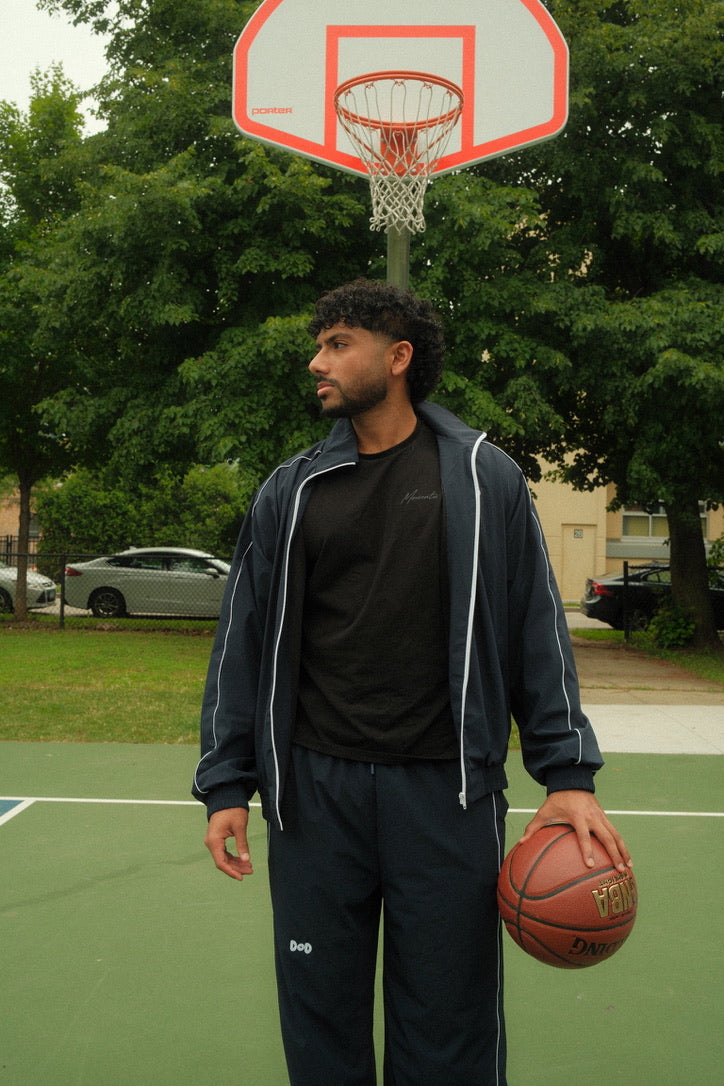 Navy Blue Track Jacket