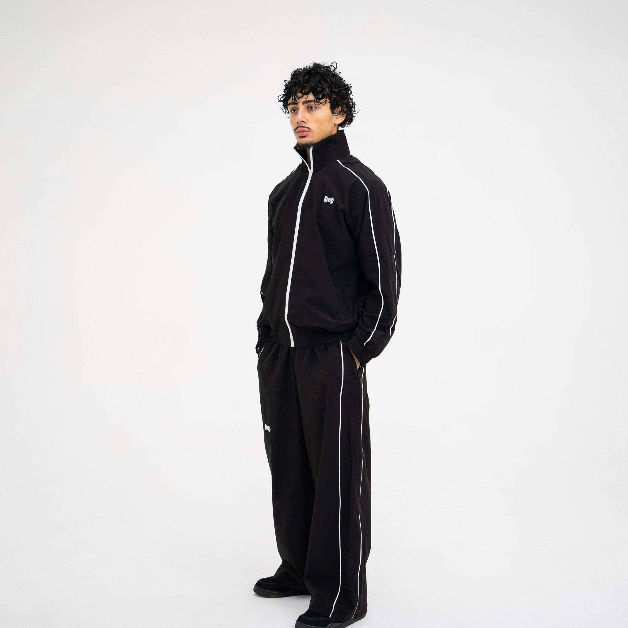 Sports Black Track Pants