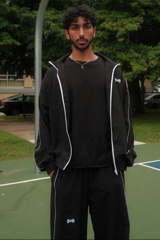 Sports Black Track Jacket