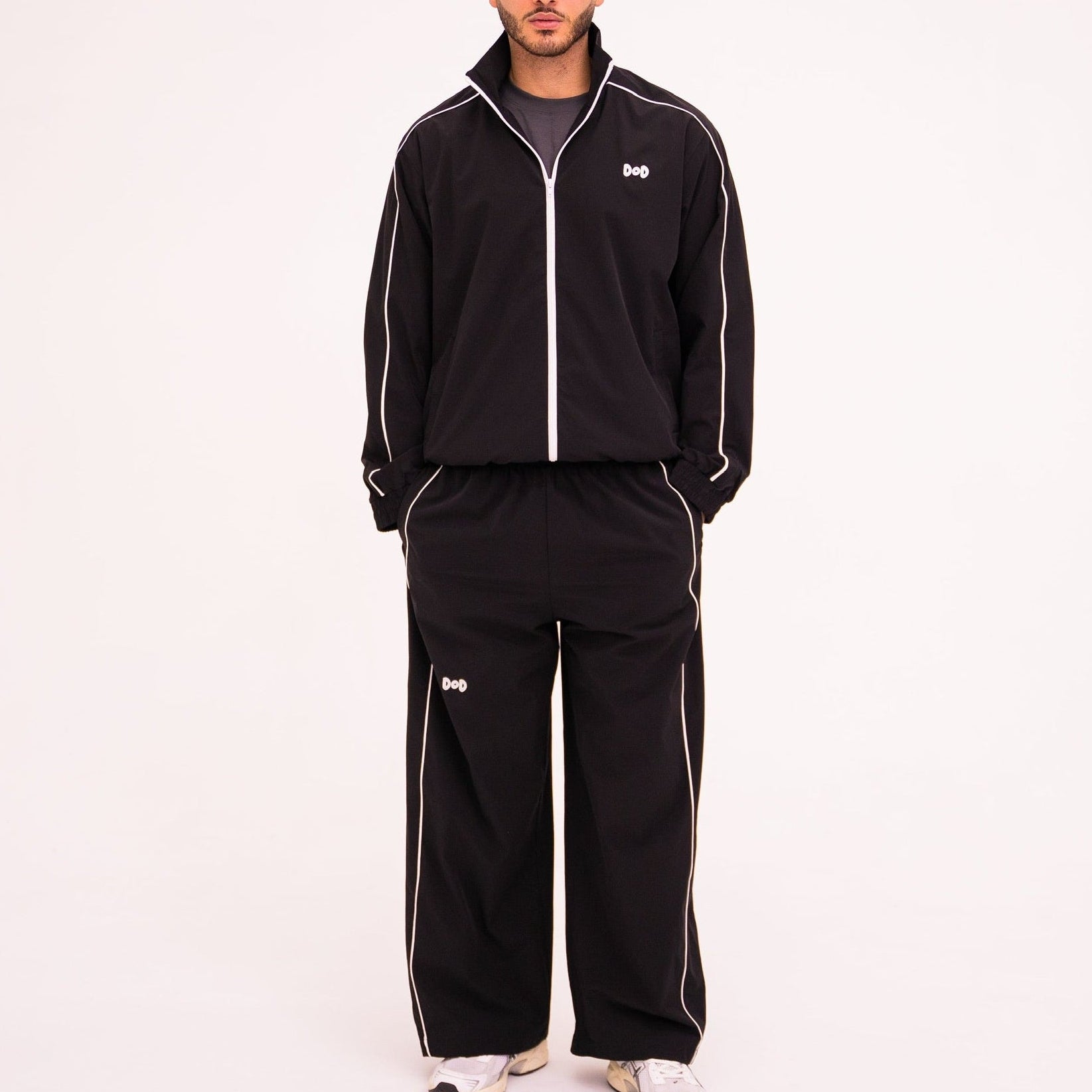 Sports Black Track Jacket
