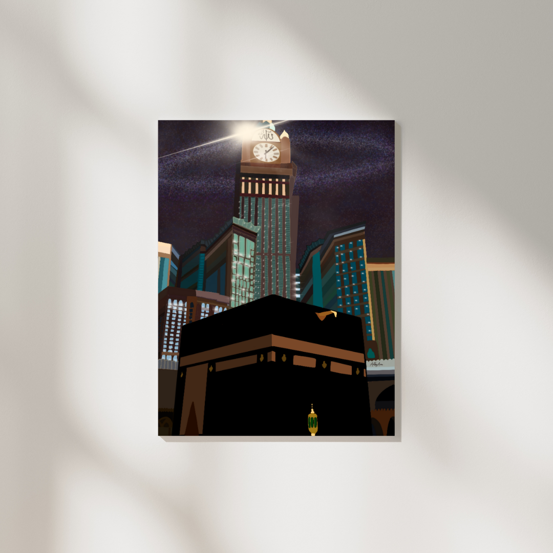 Masjid Al-Haram Nights Art Print