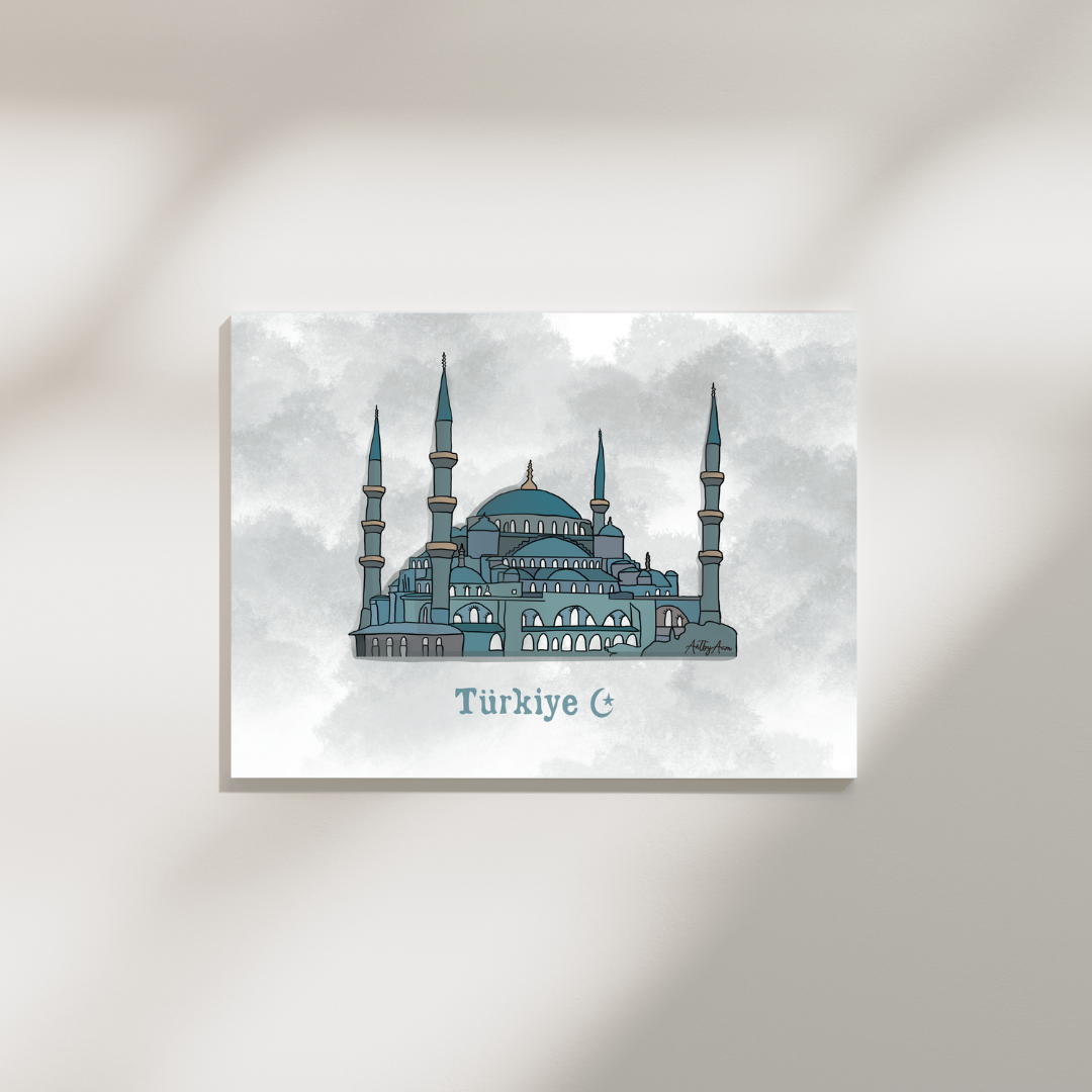 Turkey Blue Mosque Print